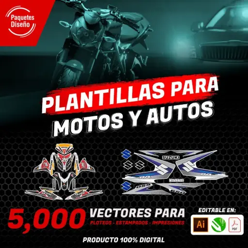 Plantillas para  motos y autos