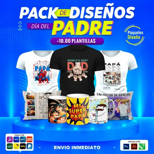 Pack de diseños día del padre
