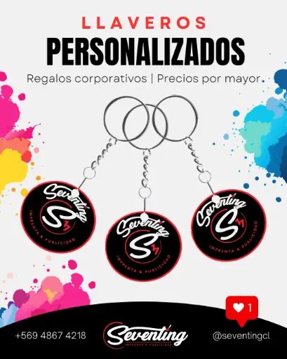 Llaveros Personalizados pack 20 undes
